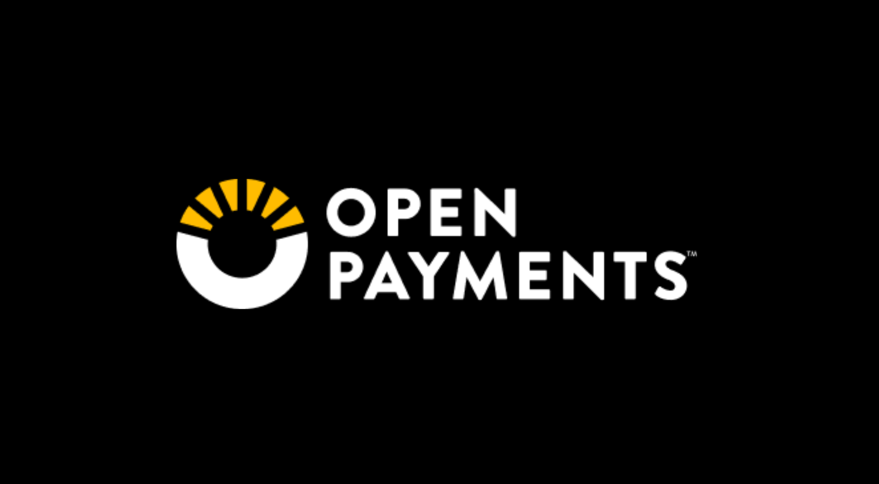 Open Payments USA logo against black background