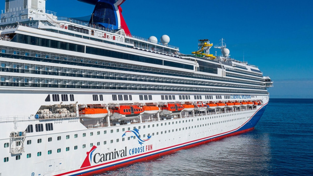 Carnival cruise ship sailing