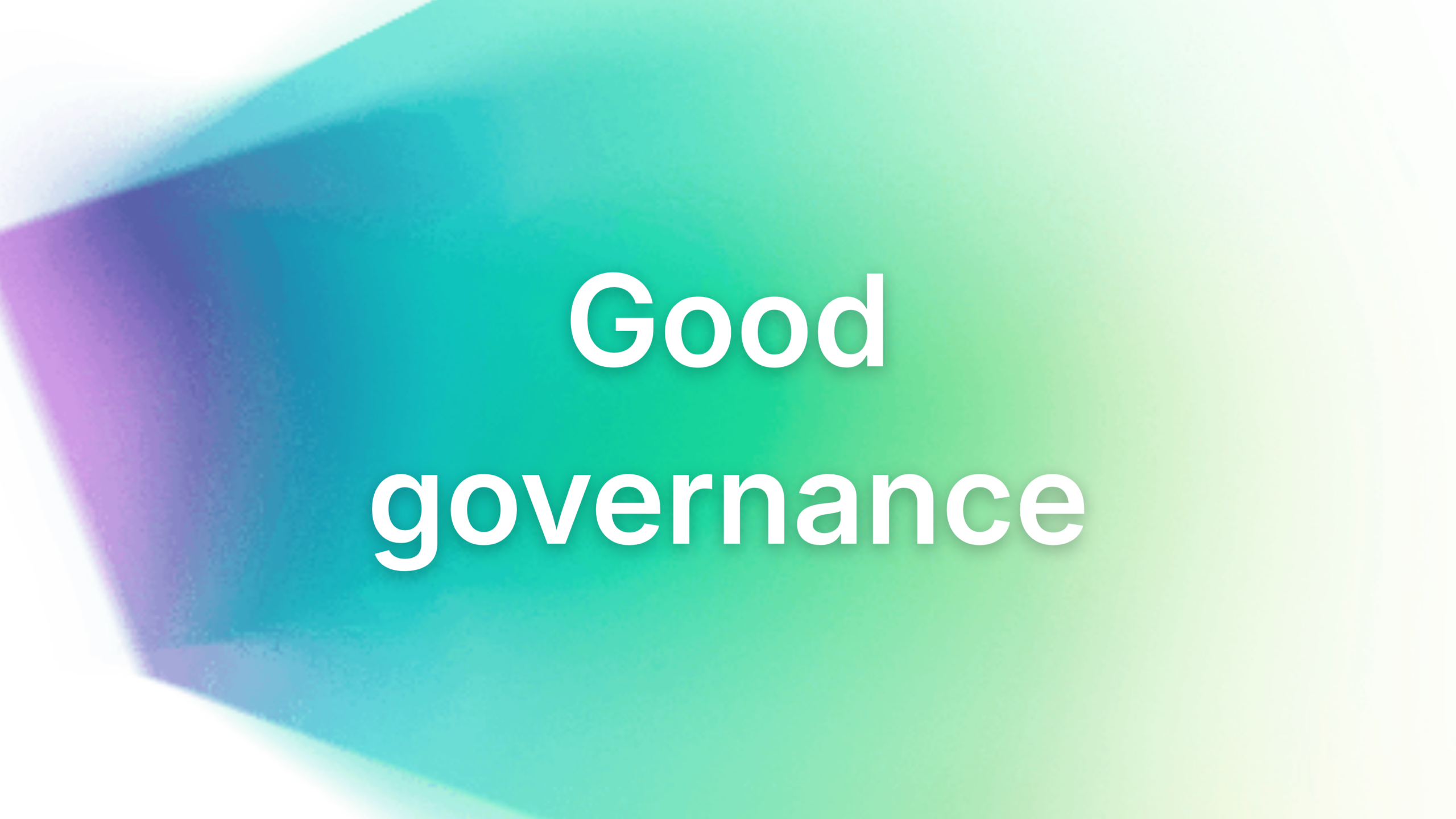 Good governance