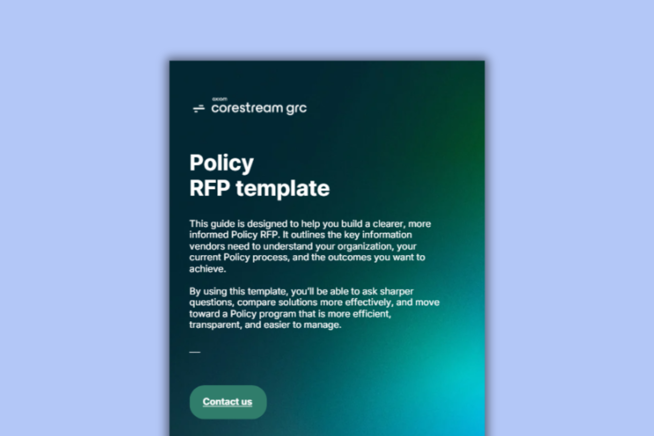 Policy Management software RFP template: questions and scoring 