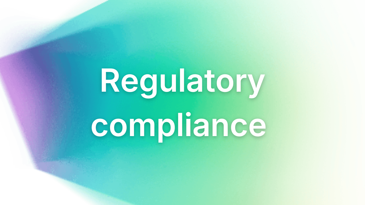 Regulatory compliance including SCF compliance frameworks